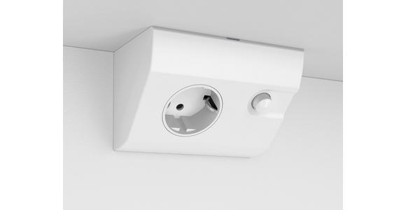 SPIEGELSCHRANK 67,4/60/22 cm  - Silberfarben/Weiß, Basics, Glas/Holz (67,4/60/22cm) - Xora