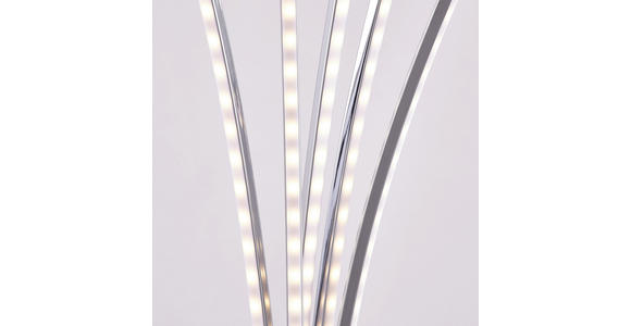 LED-STEHLEUCHTE 62/190/52 cm - Chromfarben, Design, Metall (62/190/52cm) - Ambiente