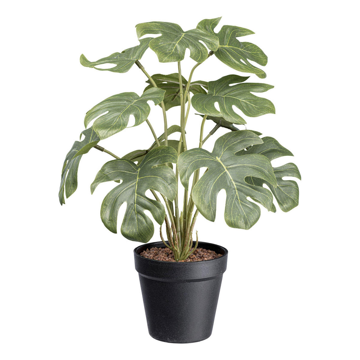 KUNSTPFLANZE Dekoblatt 38 cm  - Schwarz/Grün, Basics, Kunststoff (38cm)