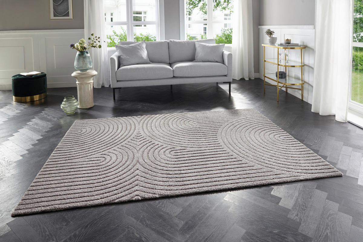 HOCHFLORTEPPICH 160/230 cm New York Grau  - Grau, Basics, Kunststoff/Textil (160/230cm) - Elle Decoration