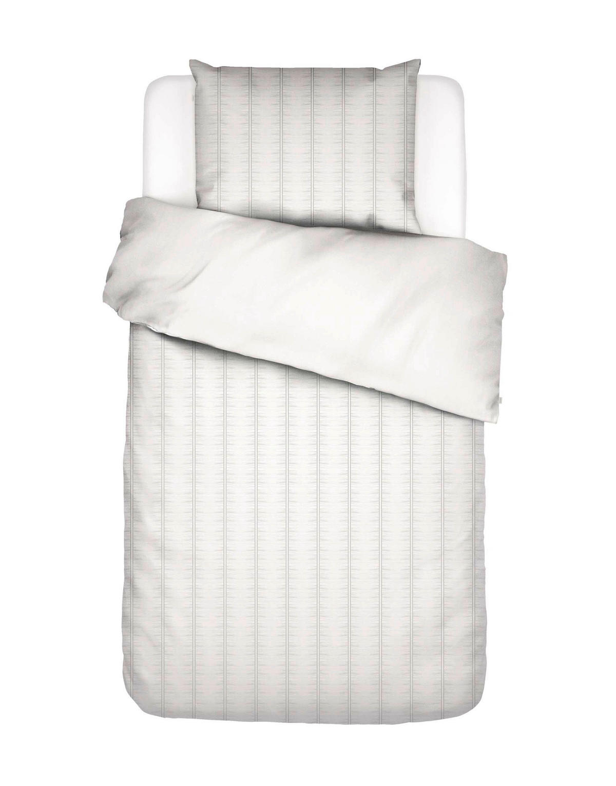 BETTWÄSCHE Zinnia Satin, Seersucker 135/200 cm  - Weiß, KONVENTIONELL, Textil (135/200cm) - Essenza