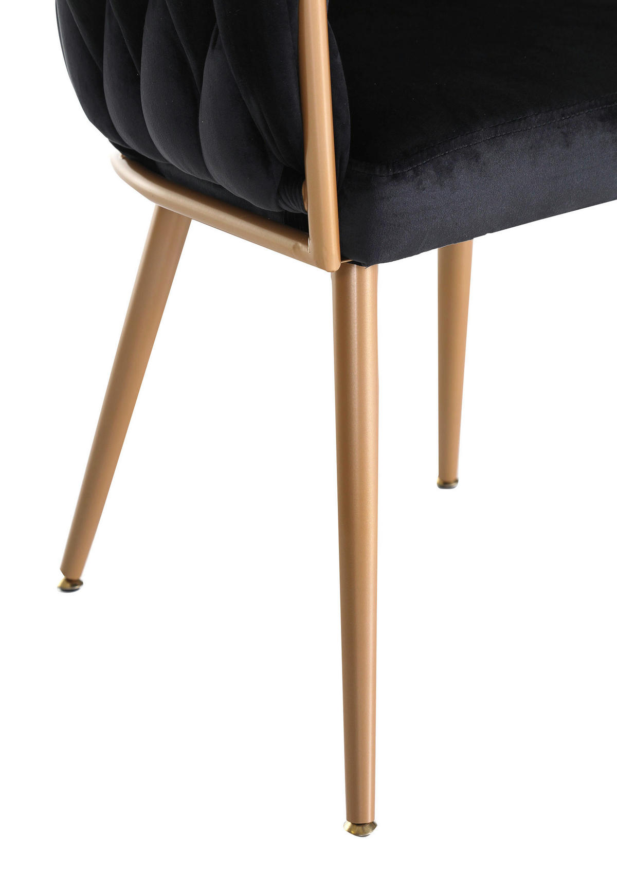 ŽIDLE S PODRUČKAMI, samet, černá, barvy zlata - černá/barvy zlata, Lifestyle, kov/textil (60/78/55cm) - Ambia Home