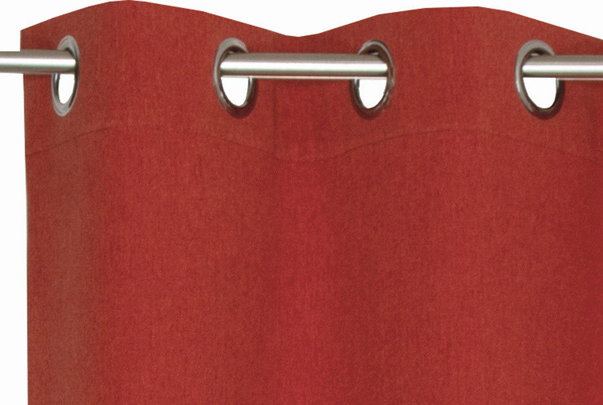 ÖSENVORHANG blickdicht  - Rostfarben, Basics, Textil (140/250cm) - Esprit
