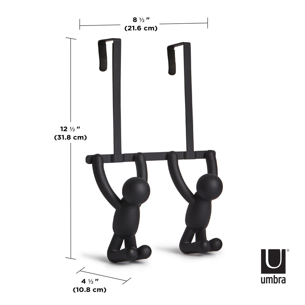 TÜRGARDEROBE  in Schwarz  - Schwarz, Basics, Kunststoff/Metall (11/30/22cm) - Umbra