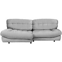 HÖRNSOFFA i plysch silver  - silver/svart, Design, textil/plast (170/250cm) - MID.YOU