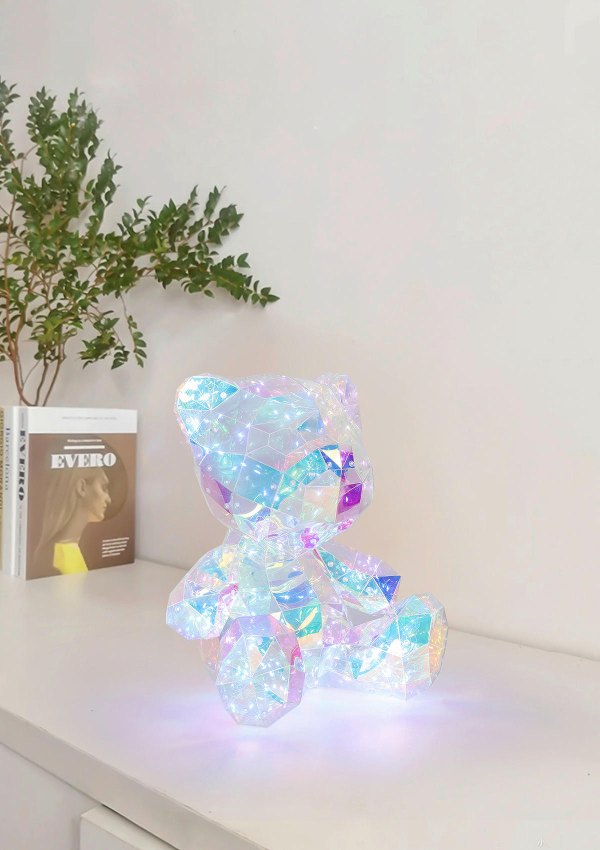 LED-DEKOLEUCHTE Bear 32/28,5/40 cm   - Transparent, LIFESTYLE, Kunststoff (32/28,5/40cm) - Novel