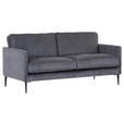 2-SITZER-SOFA  in Cord Anthrazit  - Anthrazit/Schwarz, Design, Holz/Textil (175/64/85cm) - Ambia Home