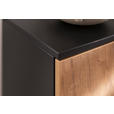 SCHUHSCHRANK 80/200/38 cm  - Wildeiche/Anthrazit, Basics, Holzwerkstoff/Kunststoff (80/200/38cm) - Moderano