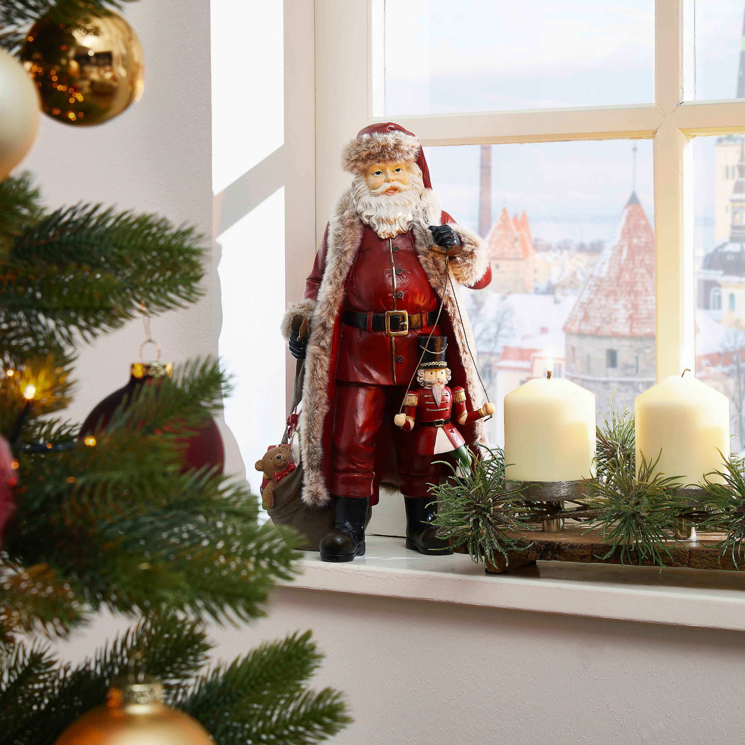 WEIHNACHTSMANN  - Rot, KONVENTIONELL, Kunststoff (15,70/21,40/38,00cm) - X-Mas