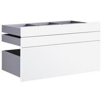 SADA ZÁSUVEK, bílá, 90,9/50,3/46,8 cm - bílá, Konvenční, kompozitní dřevo (90,9/50,3/46,8cm) - Hom`in