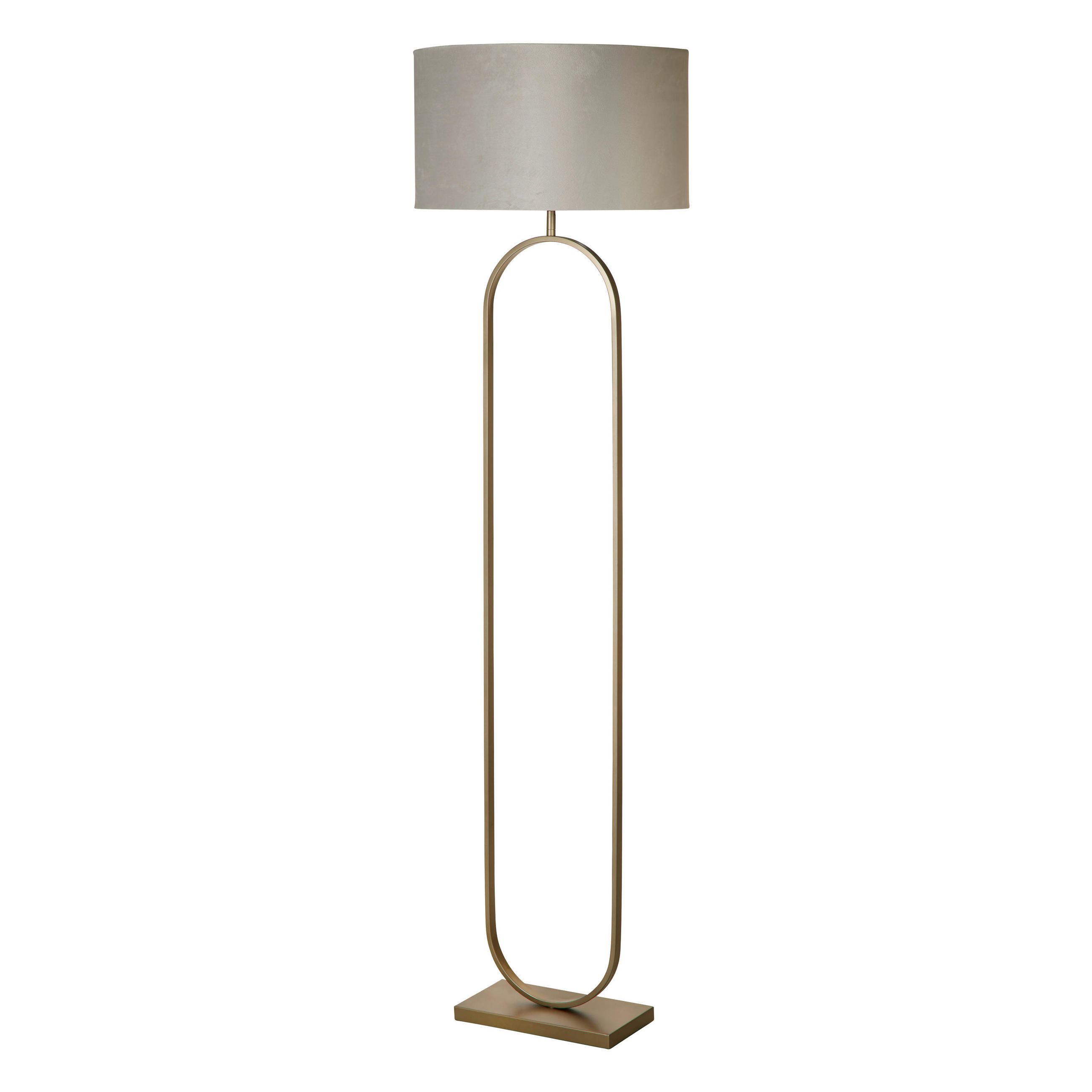 STEHLEUCHTE Modish 50/50/164 cm  - Schwarz/Bronzefarben, Design, Metall (50/50/164cm)