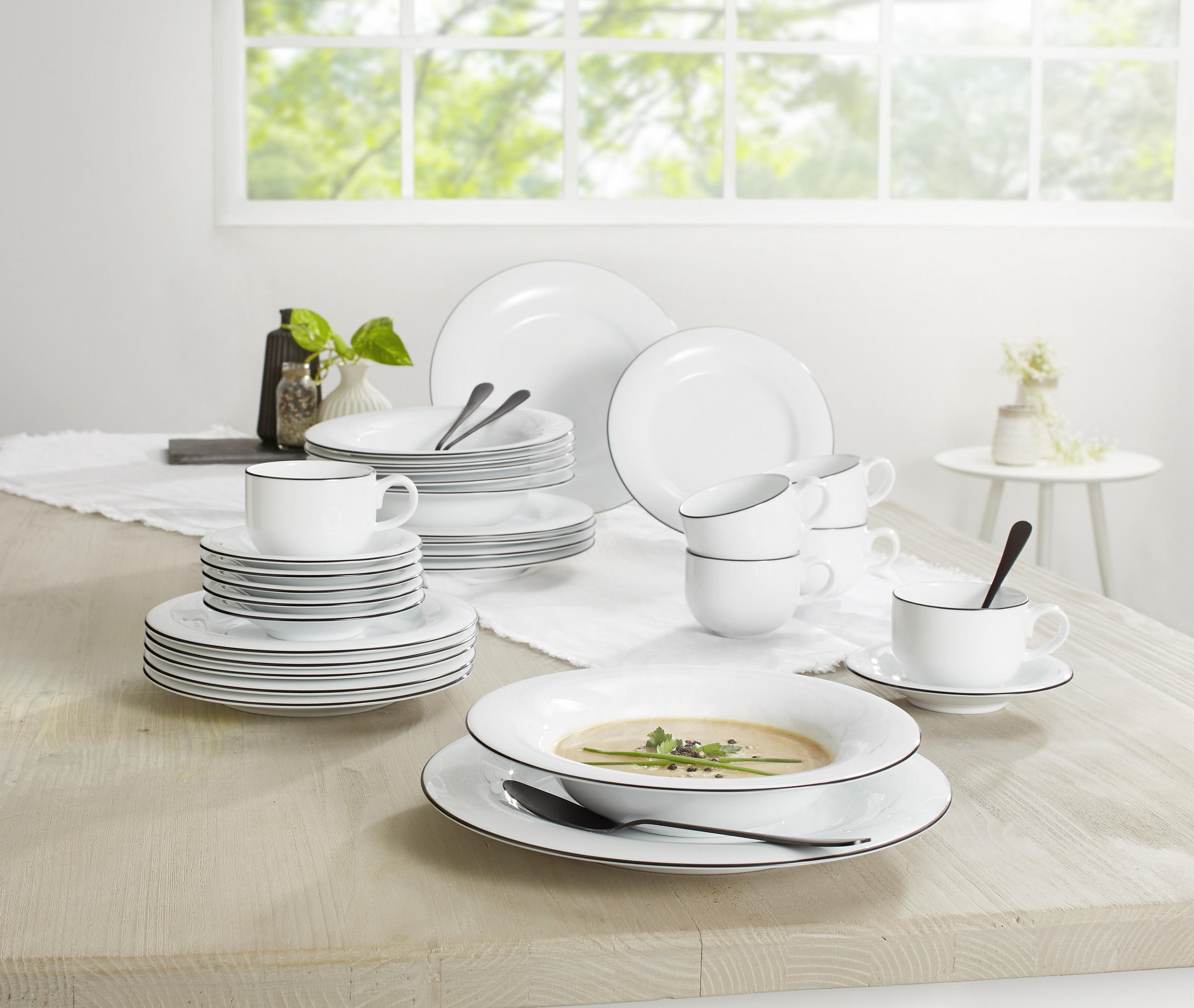 TANIERIK POD ŠÁLKU porcelán  - biela, Basics, keramika (15cm) - Novel