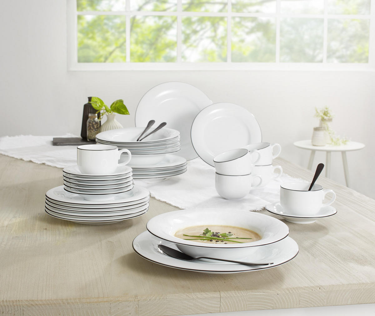 TANIERIK POD ŠÁLKU porcelán  - biela, Basics, keramika (15cm) - Novel