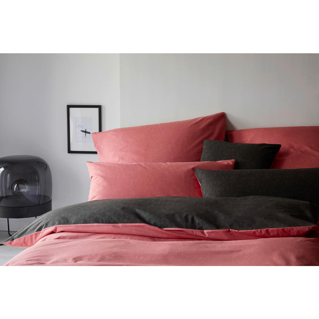 Thumbnail - Yes for bed Wendebettwäsche Twist, Koralle, Textil, Uni, 155x220 cm, Oeko-Tex® Standard 100, pflegeleicht, hautfreundlic...
