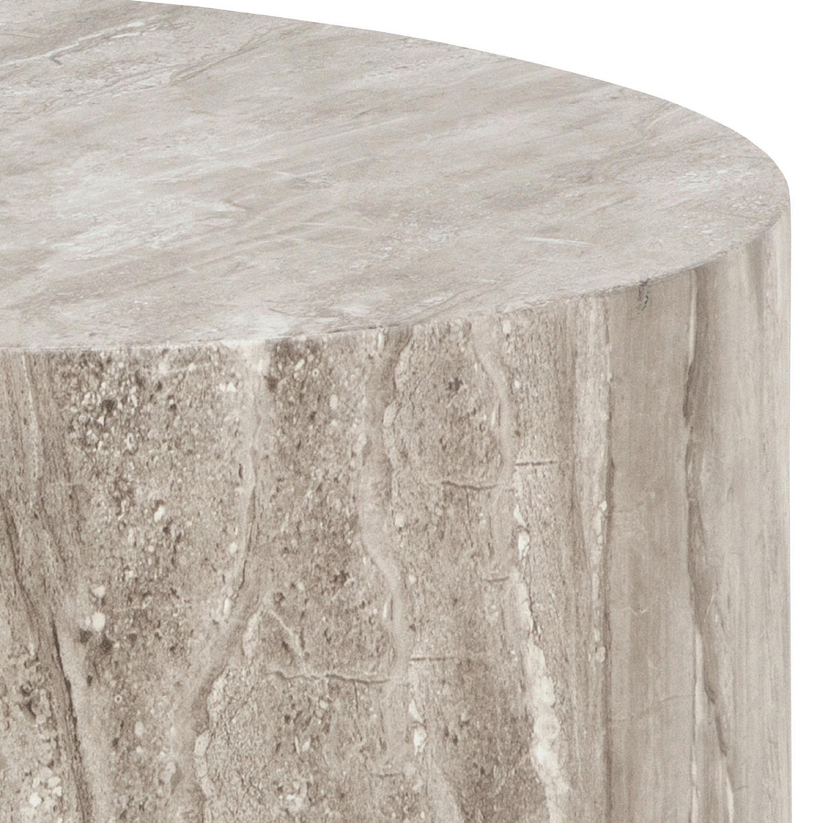 COUCHTISCHSET zylindrisch Grau  - Grau, Design, Holzwerkstoff (58/58/40cm) - MID.YOU