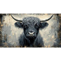 ALUMINIUMBILD Tiere  - Multicolor, Basics, Metall (180/100/2cm) - Euroart