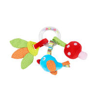 CSÖRGŐ - színes, Basics, műanyag/textil (18cm) - My Baby Lou