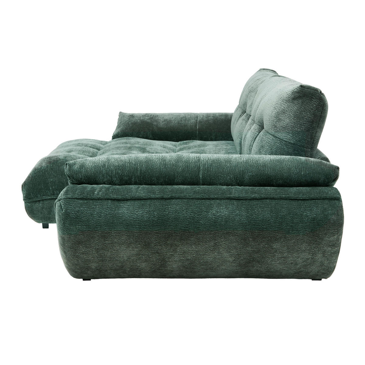 SEDACIA SÚPRAVA, textil, tmavozelená - čierna/tmavozelená, Modern, textil/plast (179/63/317cm)