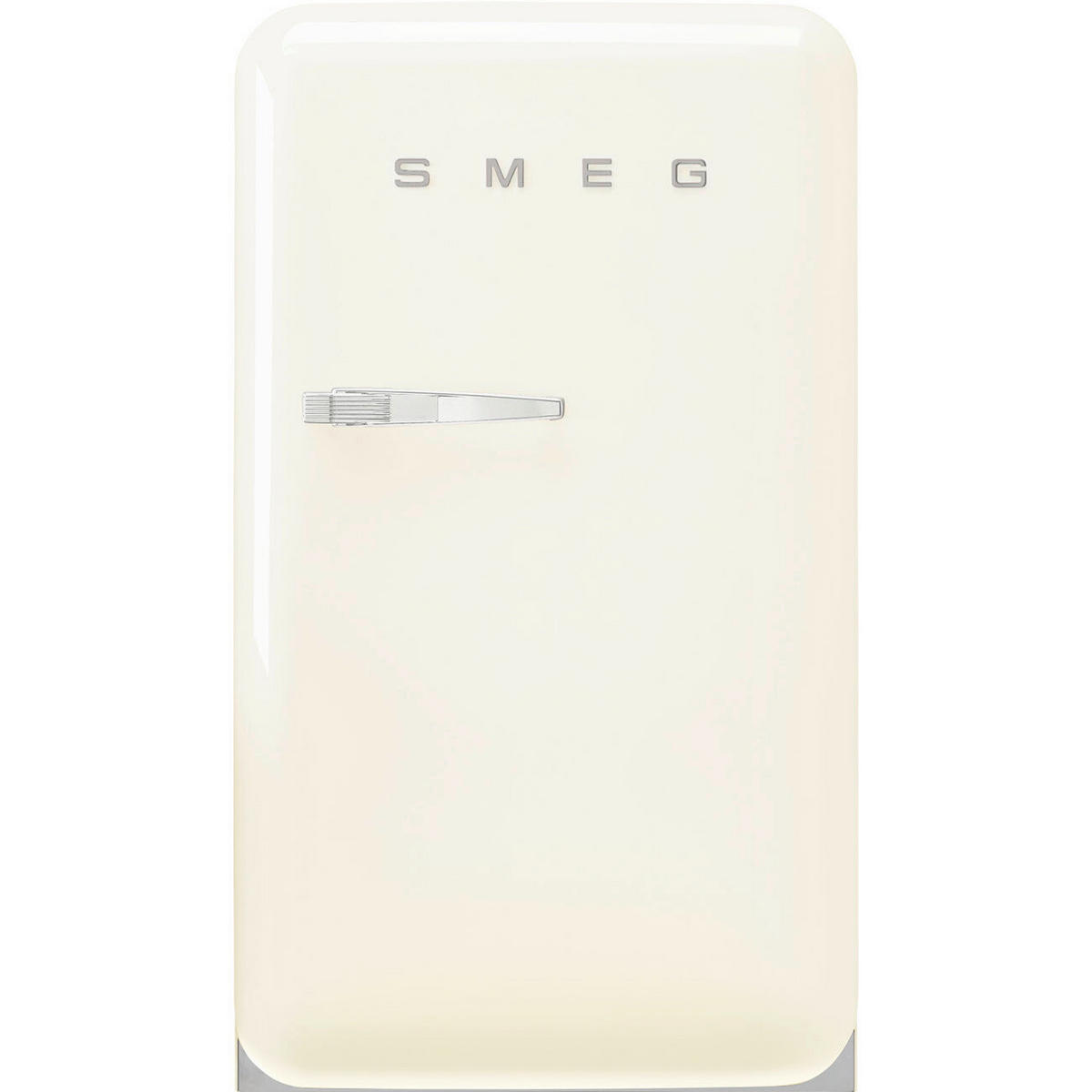 KÜHLSCHRANK 54.5/97/70.1 cm  - Chromfarben/Creme, Basics, Glas/Metall (54.5/97/70.1cm) - SMEG