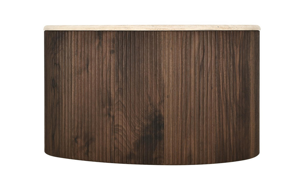 COUCHTISCH 64/45/38 cm Freiform Kaschmir  - Kaschmir/Walnussfarben, Design, Holzwerkstoff (64/45/38cm) - MID.YOU