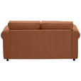 2,5-SITZER  in Chenille Rostfarben  - Rostfarben/Schwarz, KONVENTIONELL, Kunststoff/Textil (196/88/86cm) - Carryhome