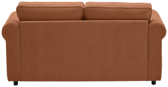 2,5-SITZER  in Chenille Rostfarben  - Rostfarben/Schwarz, KONVENTIONELL, Kunststoff/Textil (196/88/86cm) - Carryhome
