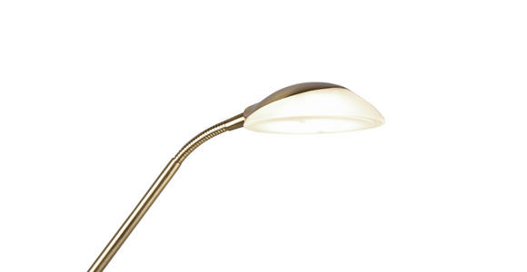 LED-DECKENFLUTER 32,5/180 cm - Messingfarben/Alabasterfarben, Basics, Glas/Metall (32,5/180cm) - Novel