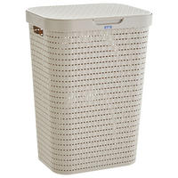 WÄSCHETONNE - Cappuccino, Basics, Kunststoff (42/32/57,2cm) - Rotho