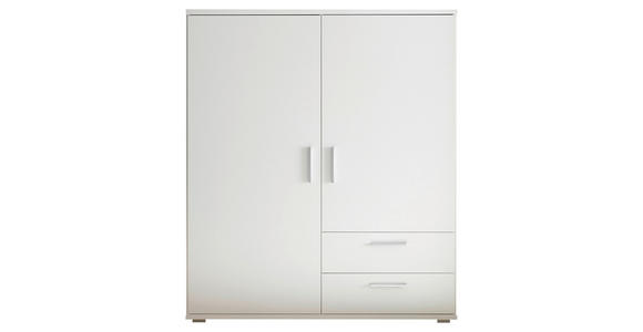 HIGHBOARD , 120/140/38 cm, 2 Schublade(n)  - Alufarben/Weiß, KONVENTIONELL, Holzwerkstoff/Kunststoff (120/140/38cm) - Carryhome