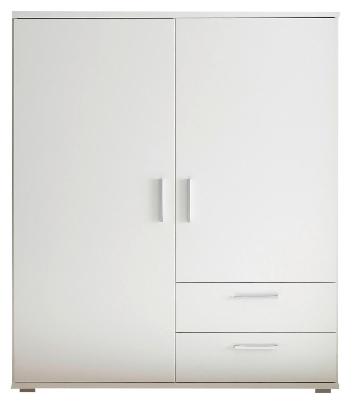 HIGHBOARD , 120/140/38 cm, 2 Schublade(n)  - Alufarben/Weiß, KONVENTIONELL, Holzwerkstoff/Kunststoff (120/140/38cm) - Carryhome
