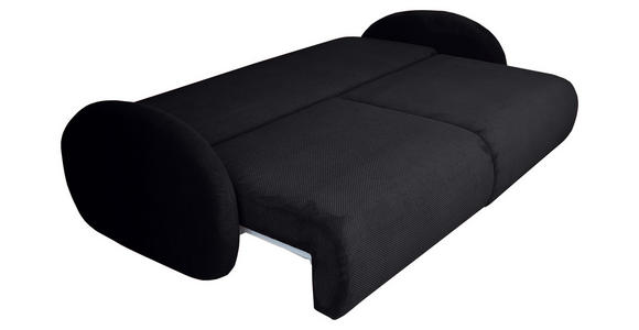 SCHLAFSOFA Chenille Schwarz - Schwarz, KONVENTIONELL, Kunststoff/Textil (222/90/100cm) - Carryhome