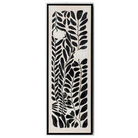 BILD Blätter 30/90 cm  - Beige/Schwarz, LIFESTYLE, Holz/Kunststoff (30/90cm) - Monee