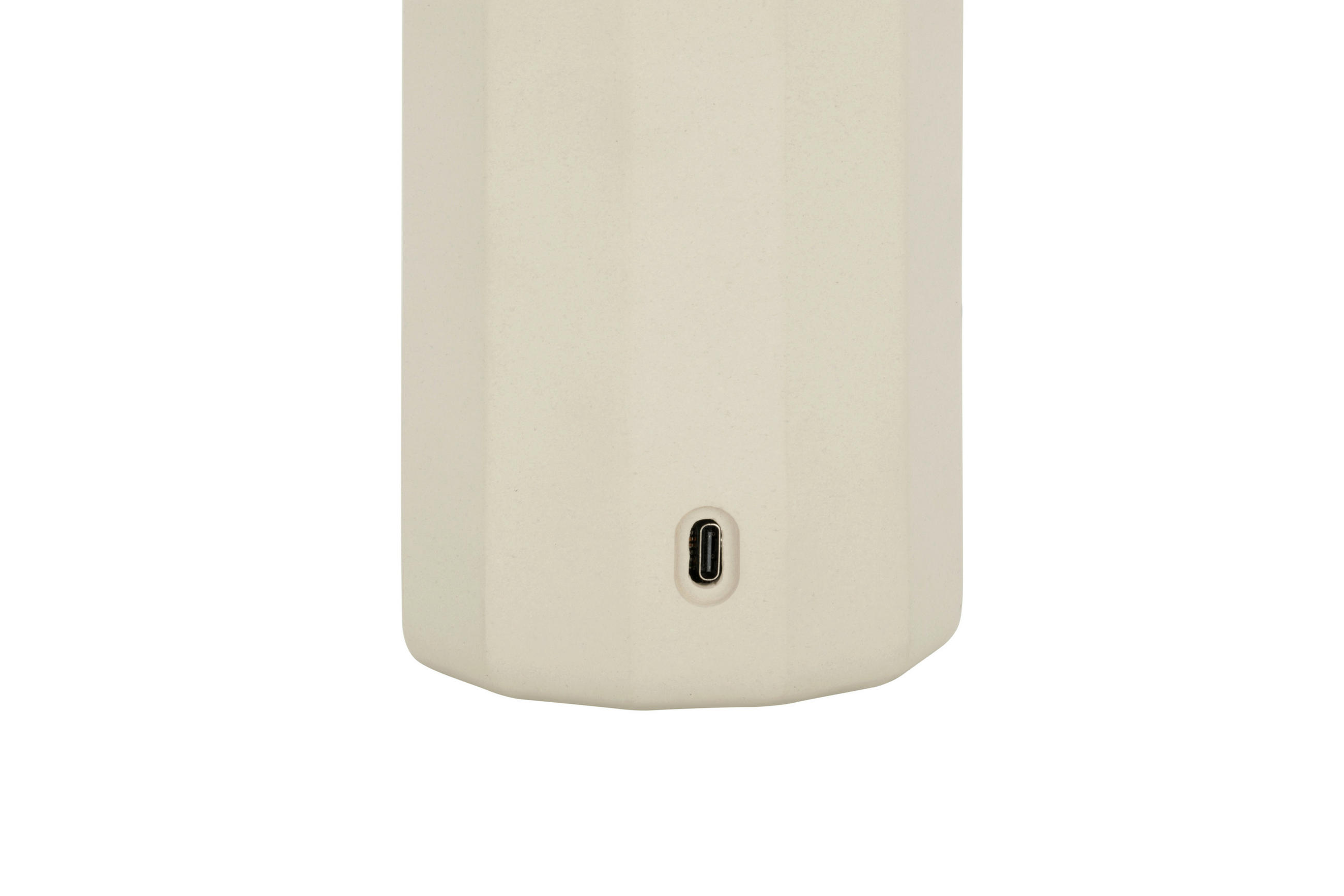 AKKU-TISCHLEUCHTE Ion 16/31,6 cm   - Sandfarben, Design, Stein/Metall (16/31,6cm) - Dieter Knoll