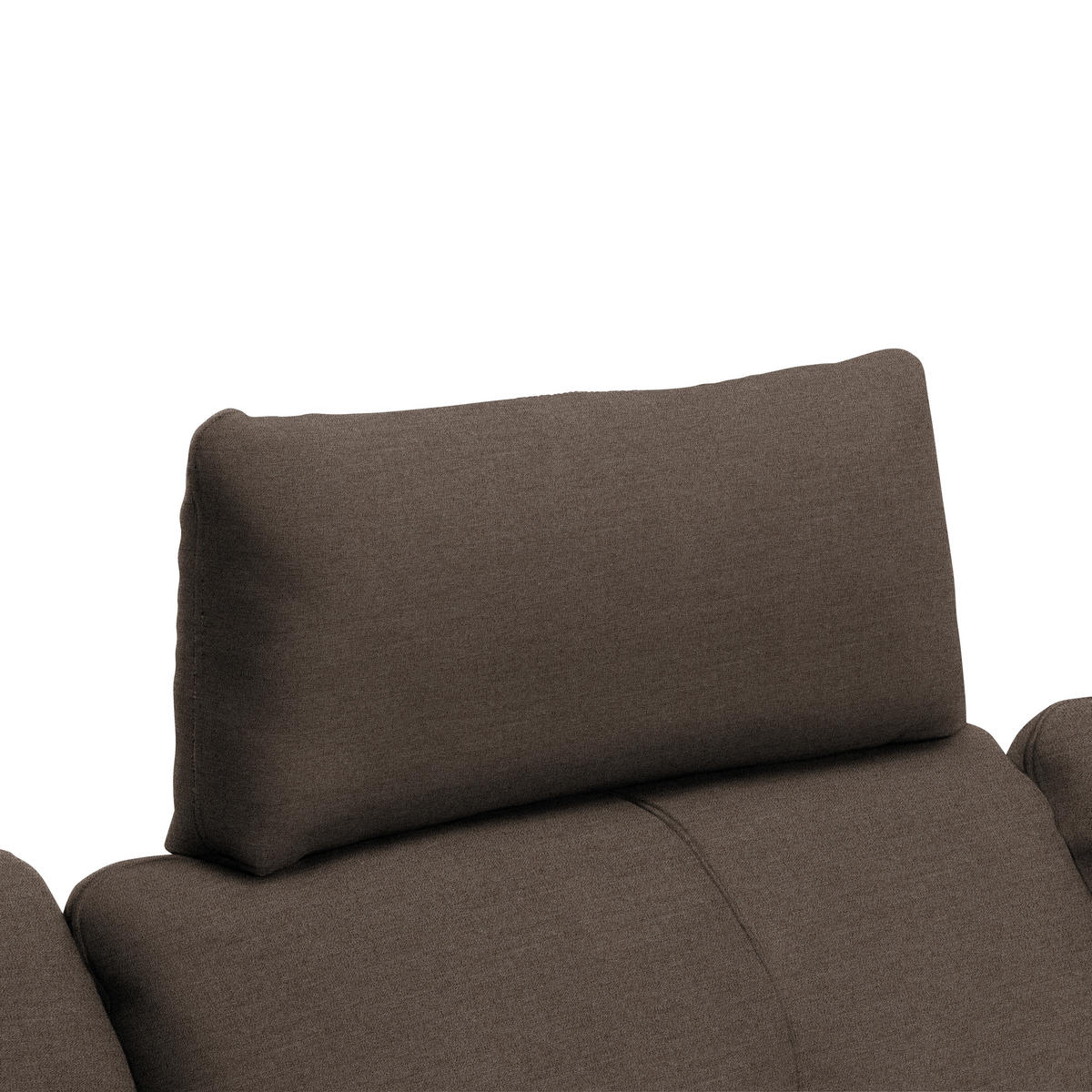 ECKSOFA in Webstoff Dunkelbraun  - Dunkelbraun/Schwarz, Design, Textil/Metall (301/179cm) - Chilliano