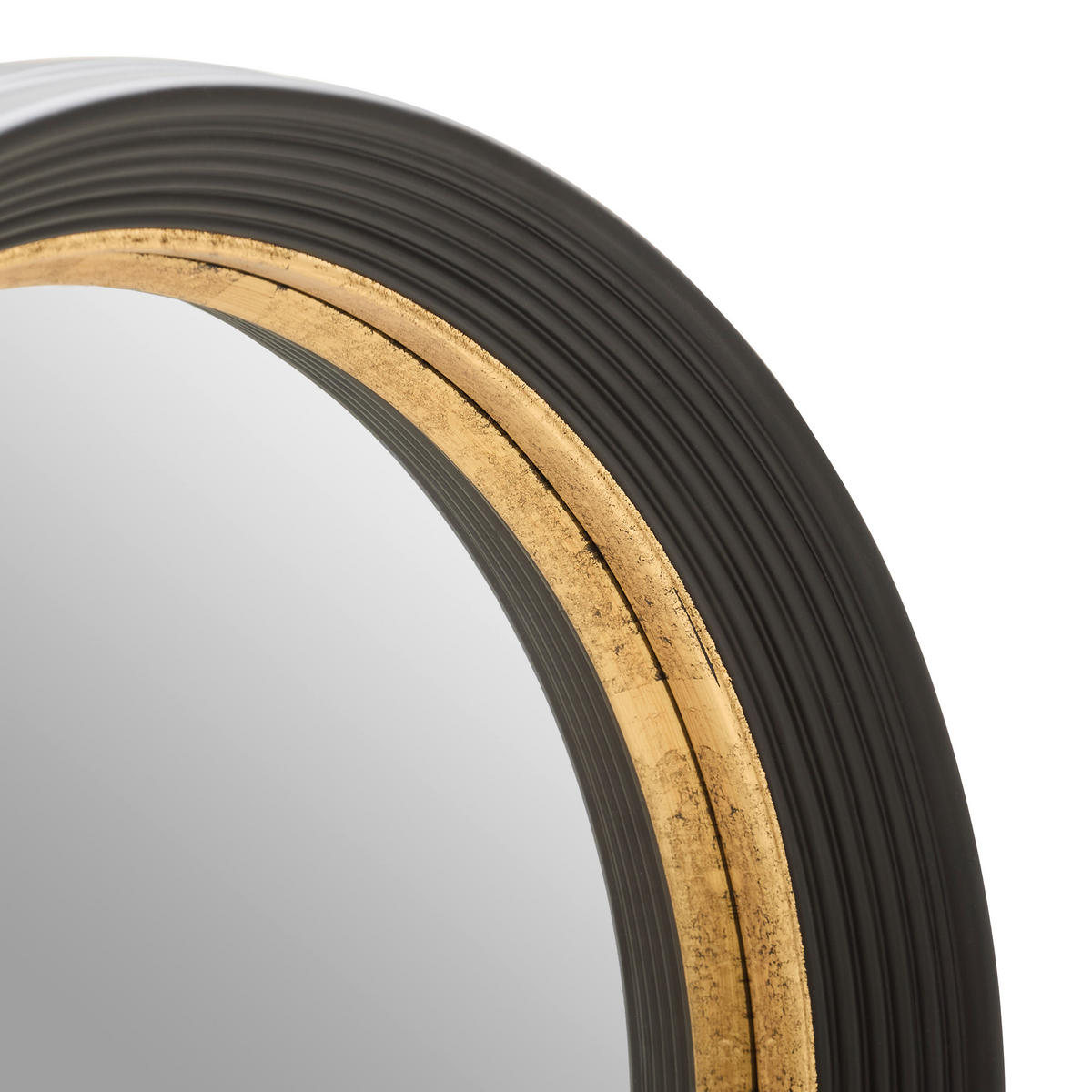 WANDSPIEGEL 58,5/58,5/6,5 cm  - Goldfarben/Schwarz, Design, Glas/Holzwerkstoff (58,5/58,5/6,5cm) - Novel