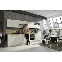 KÜCHENLEERBLOCK 360 cm   in Eichefarben, Sahara  - Edelstahlfarben/Eichefarben, Design, Holzwerkstoff/Metall (360cm) - Nolte Küchen