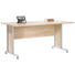 SCHREIBTISCH Alufarben, Eichefarben - Eichefarben/Alufarben, Design, Metall (160/75/80cm) SCHREIBTISCH Alufarben, Eichefarben - Eichefarben/Alufarben, Design, Metall (160/75/80cm)