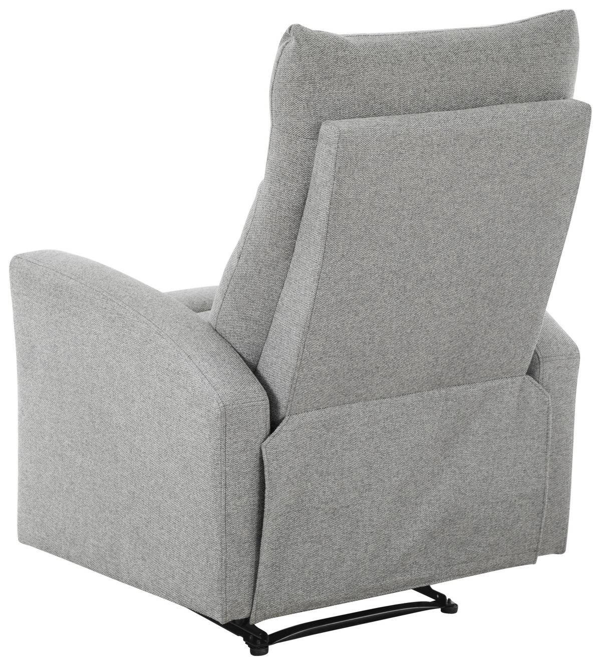 SITZGARNITUR Mikrofaser Grau  - Schwarz/Grau, Design, Textil/Metall - Livetastic