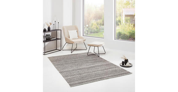 HANDWEBTEPPICH 70/130 cm Jupiter Blau  - Blau, Natur, Textil (70/130cm) - Linea Natura