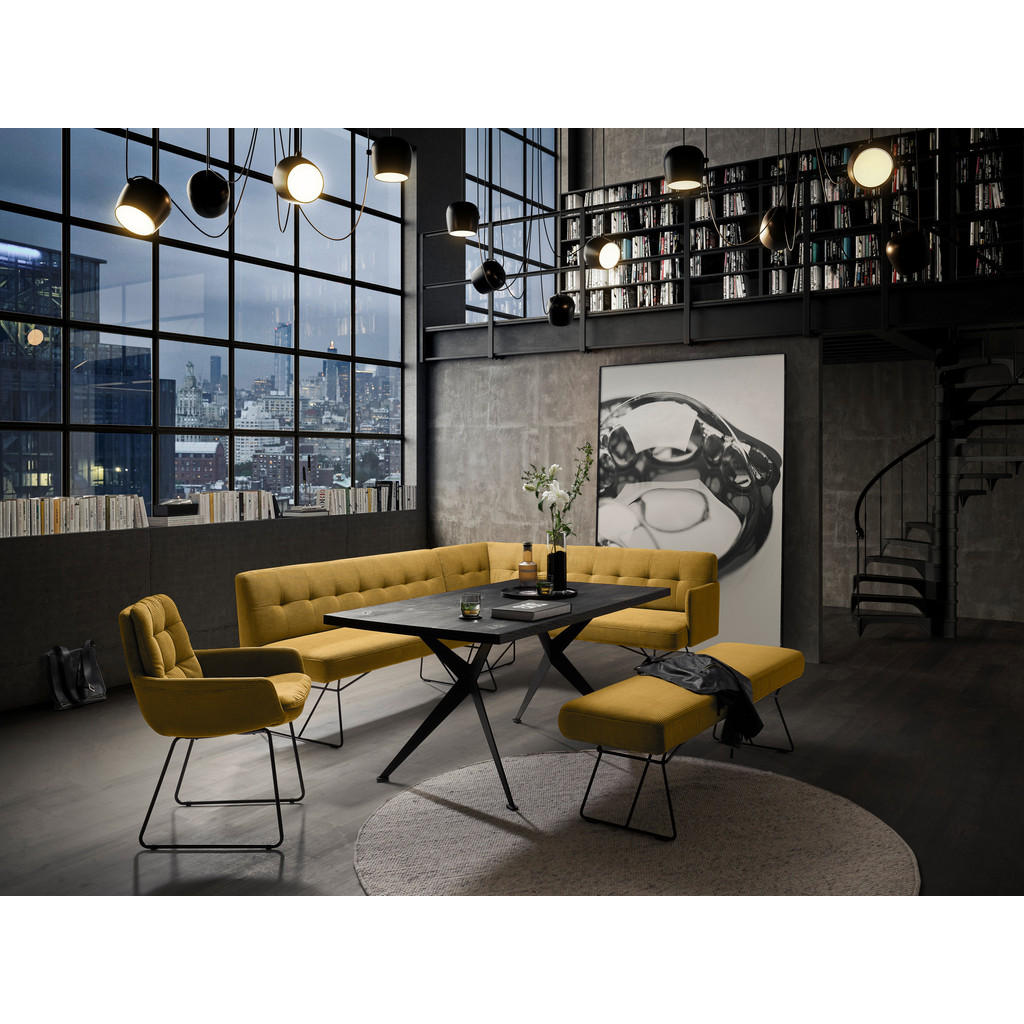 Thumbnail - Johann Jakob Eckbank, Grün, Textil, 6-Sitzer, 232x180 cm, DGM-Emissionslabel, DGM-Klimapakt, Oeko-Tex® Standard 100, Gol...