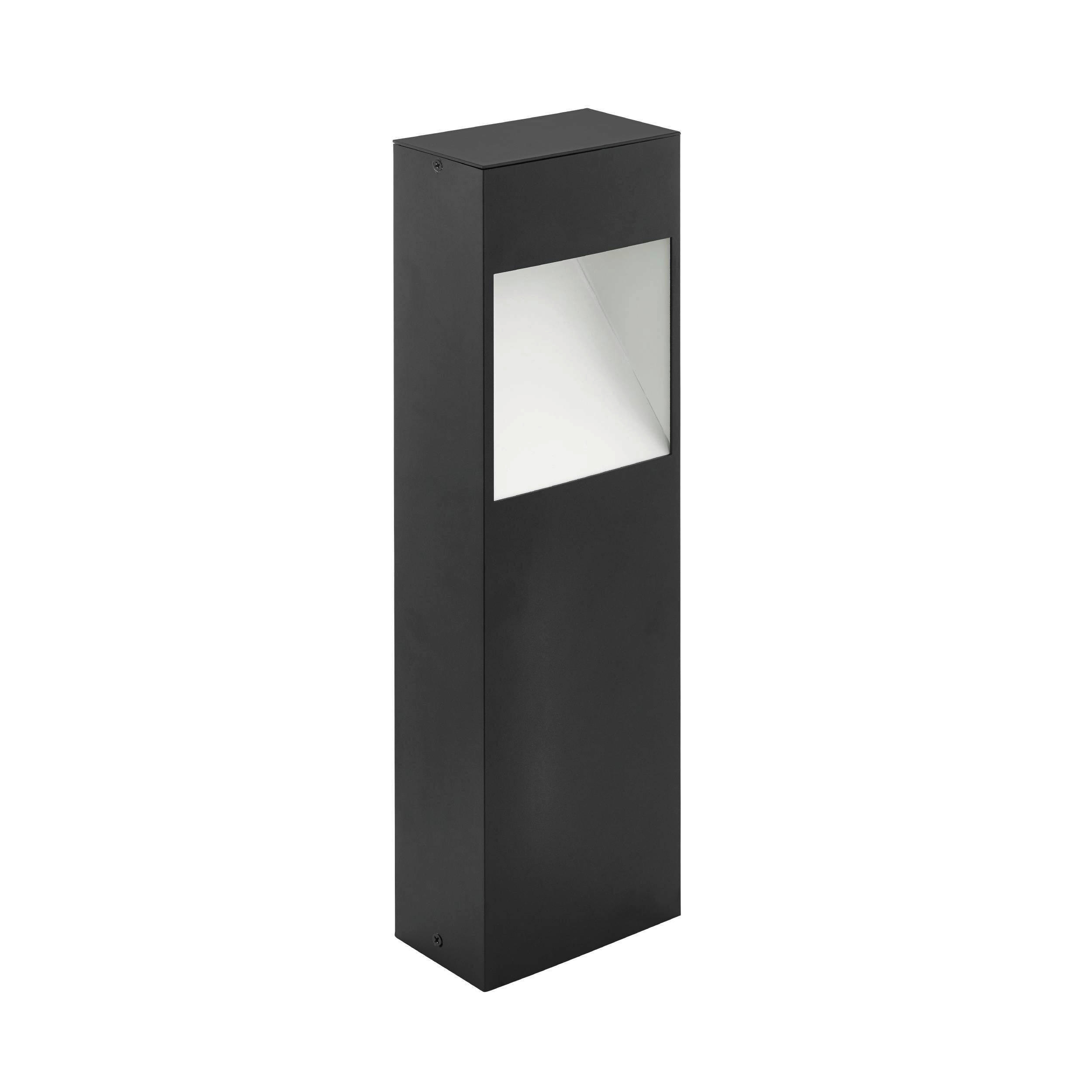 POLLERLEUCHTE Manfria 13,5/7,5/38 cm   - Anthrazit/Weiß, Design, Metall (13,5/7,5/38cm) - Eglo