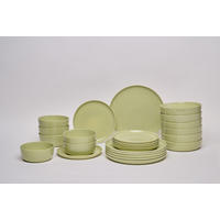 KOMBISERVICE Colori verde 24-teilig  - Grün, Trend, Keramik - Novel
