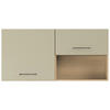 KÜCHENOBERSCHRANK 120/57,9/35,6 cm  in Eichefarben, Salbeigrün  - Salbeigrün/Eichefarben, Basics, Holzwerkstoff/Metall (120/57,9/35,6cm) - Impuls