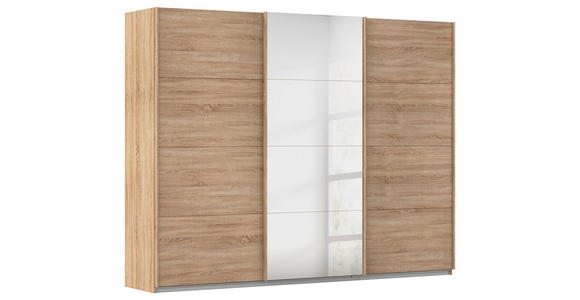 SCHWEBETÜRENSCHRANK  in Sonoma Eiche  - Sonoma Eiche, KONVENTIONELL, Holzwerkstoff/Metall (360/210/62cm) - Xora