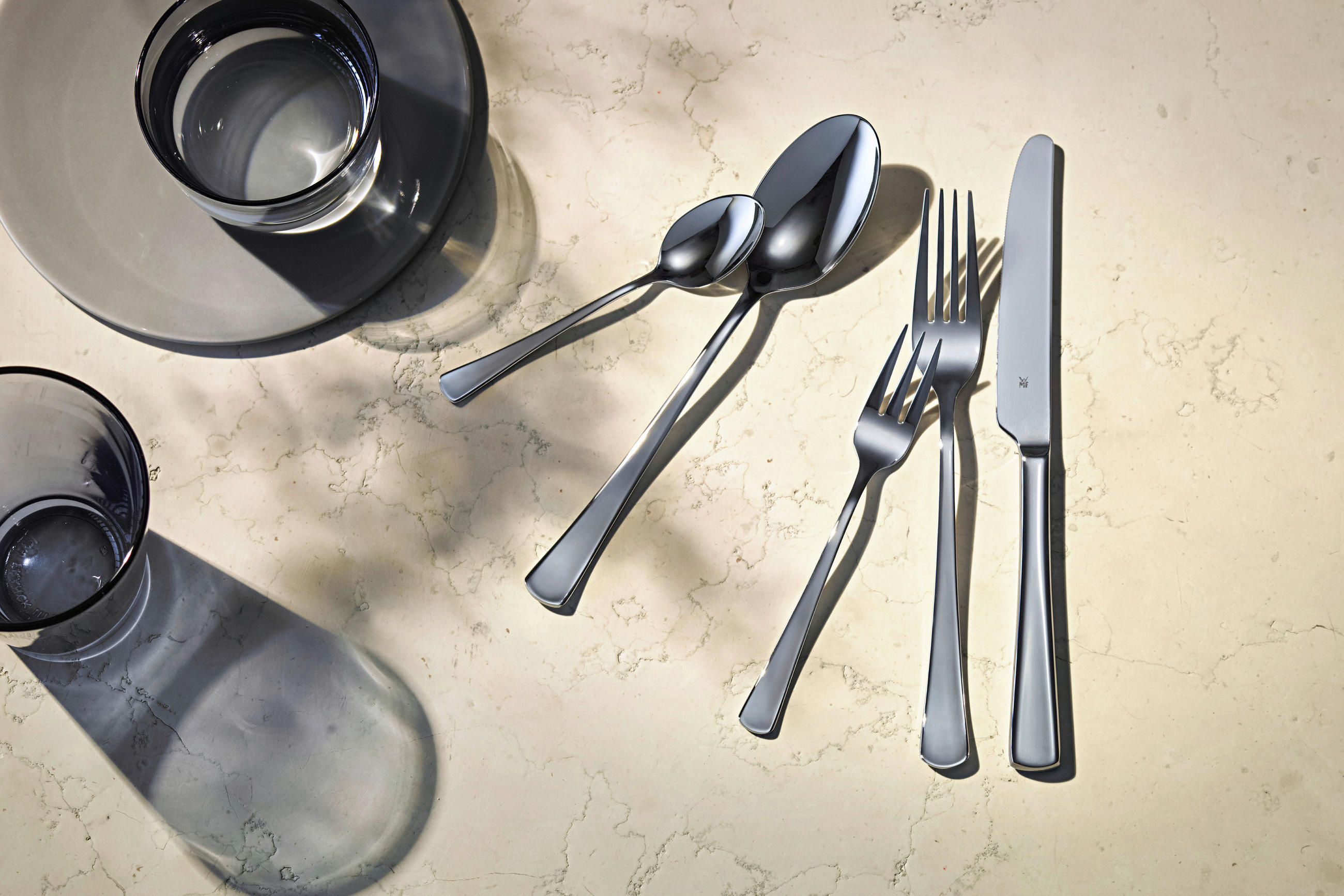 BESTECKSET DENVER 60-teilig Edelstahl  - Edelstahlfarben, Design, Metall - WMF