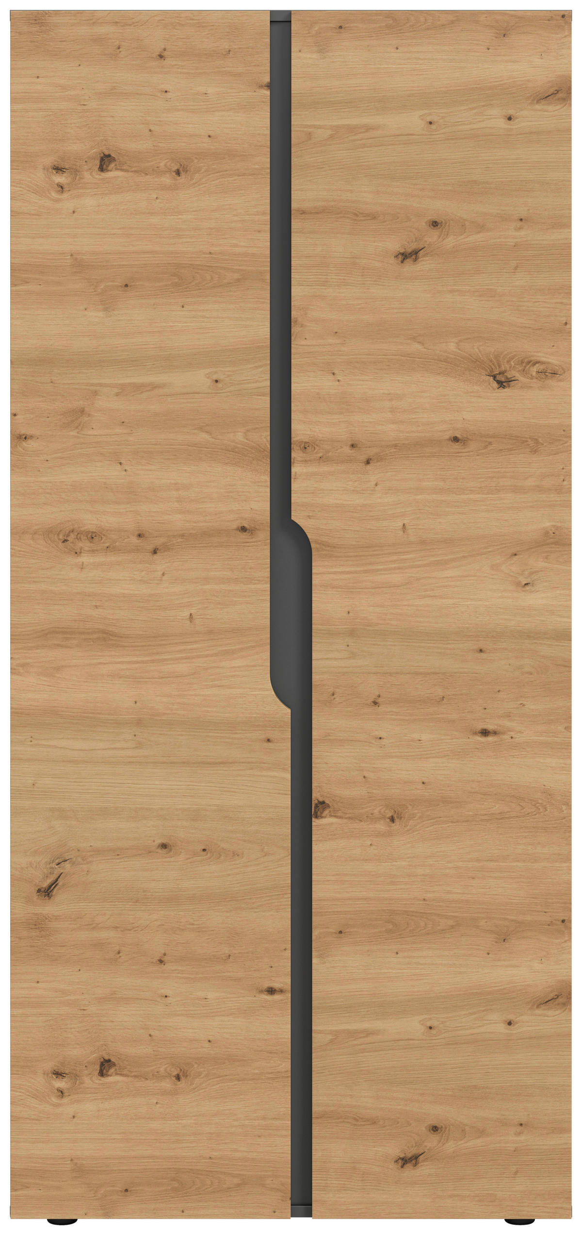 DREHTÜRENSCHRANK 80/180/51 cm,  in Anthrazit, Eiche Artisan, 2-türig  - Anthrazit/Eiche Artisan, MODERN, Holzwerkstoff (80/180/51cm) - MID.YOU