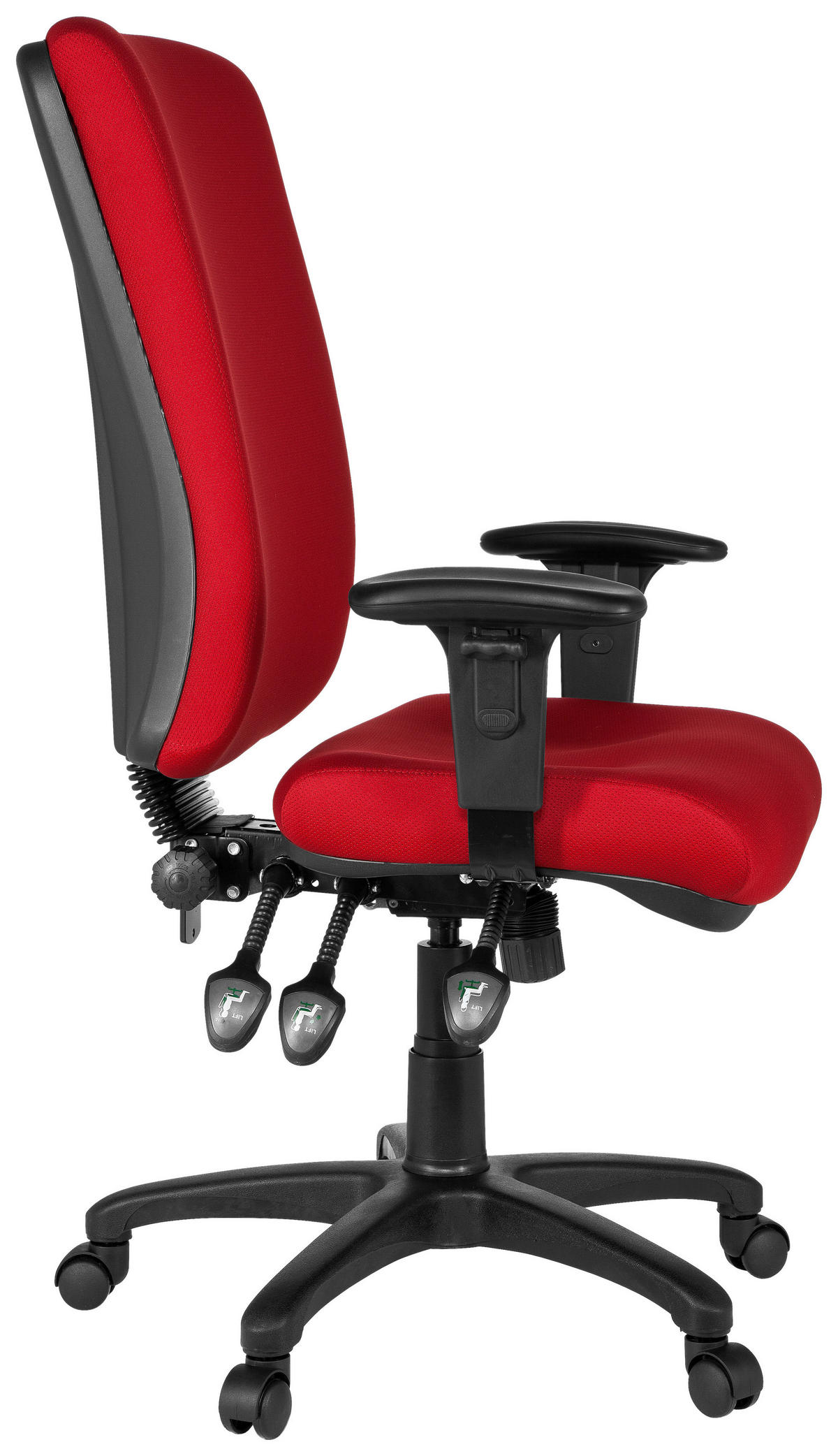 VRTLJIVI STOL tekstil rdeča  - rdeča, Basics, umetna masa/tekstil (56/130/45cm) - MID.YOU