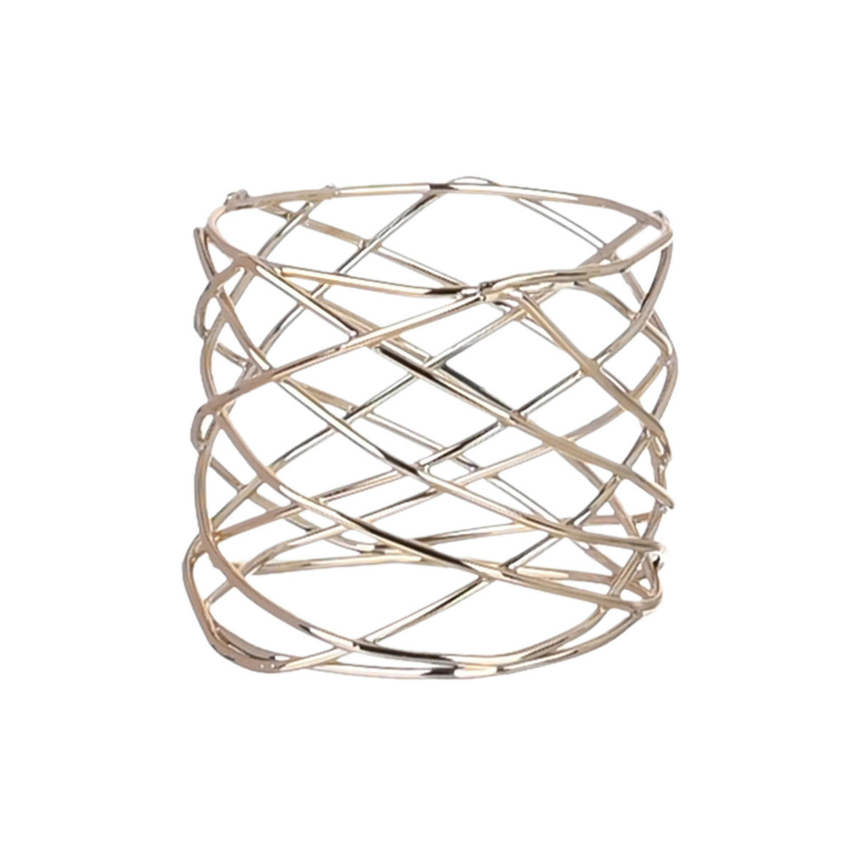 SZALVÉTAGYŰRŰ    - aranyszínű, Basics, fém (4,5/3,5cm) - Ambia Home