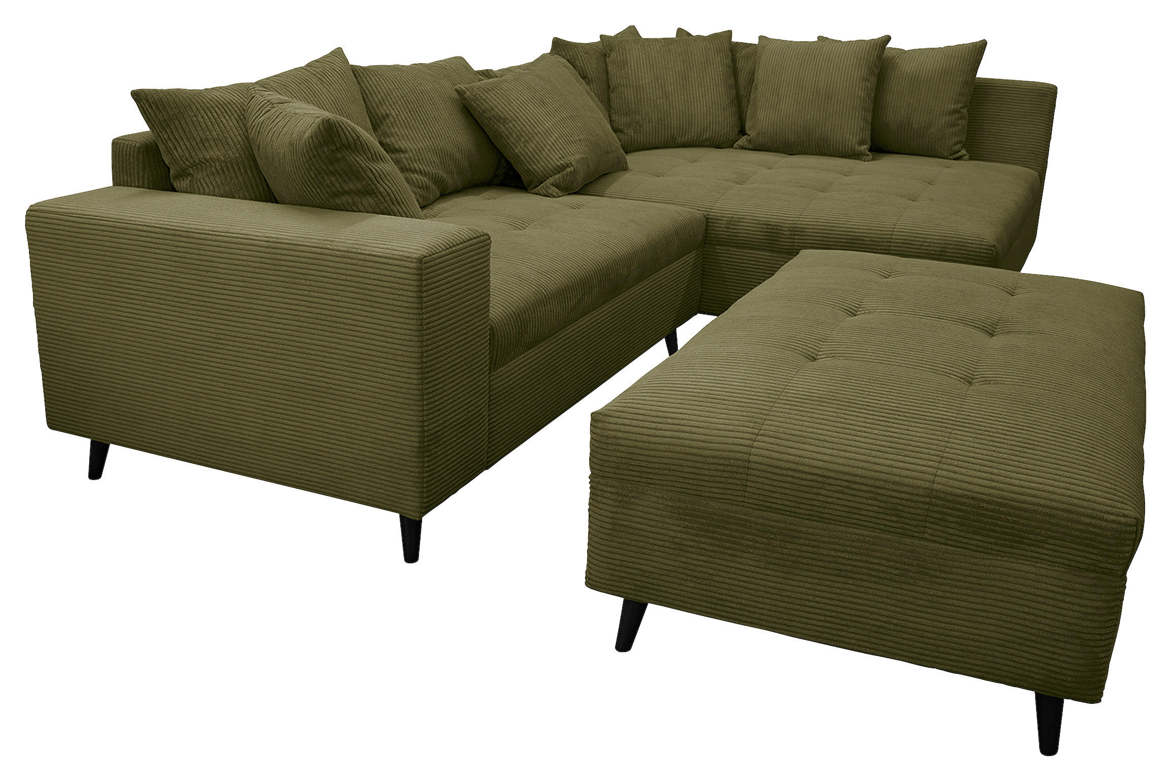 MID.YOU ROHOVÁ SEDAČKA, textil, olivově zelená