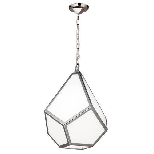 VISEČA SVETILKA  Elstead Diamond      49.5 /64.8 cm      E27 - barve niklja, Basics, kovina (49.5 /64.8cm) - Elstead Lighting